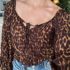 JEN’S PIRATE BOOTY LEOPARD BLOUSE